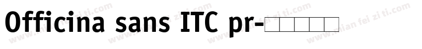 Officina sans ITC pr字体转换